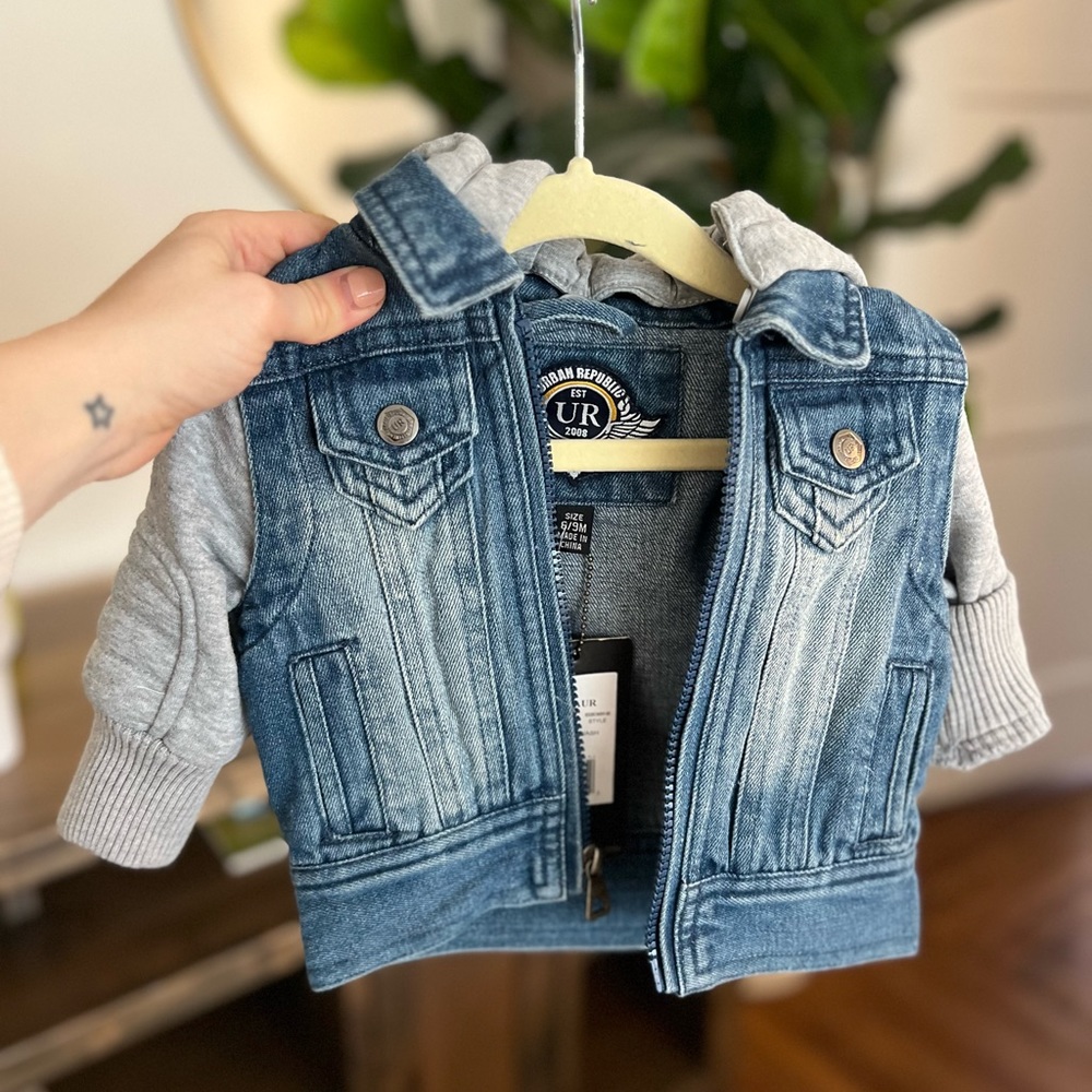 Urban Republic Hooded Denim Jacket